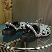 Kristallverzierte Sommer-Damenslipper aus EVA – Alviera