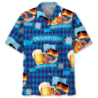 Hawaii-Hemd mit Bier- & Brezn-Muster – FeierLaune Oktoberfest 2026