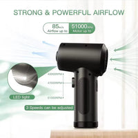 Kabelloser Luftstaubsauger mit 51.000 U/min Motor & LED-Licht – JetSweep