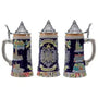 Bierkrug mit Relief & Zinndeckel (0,8 L) – BavariaKrug Oktoberfest 2026