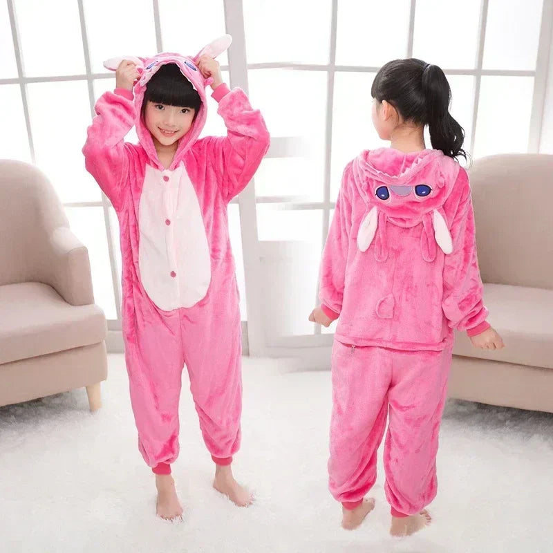 Kinder Onesie – Winterzauber BlauZee