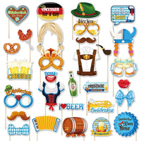 Foto-Requisiten Set im Oktoberfest-Design (30-teilig)- 1+1 Gratis – GaudiSpaß Oktoberfest 2026