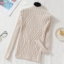 Damen Strickpullover mit Rollkragen und langen Ärmeln – Elodie