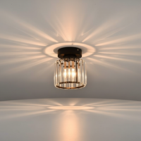 Semi Flush Kristall Deckenleuchte - Glanzara