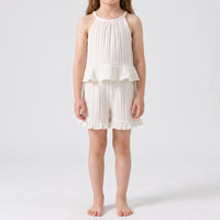 Set Aus Ärmellosem Rüschentop Und Shorts - Glimmera