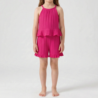 Set Aus Ärmellosem Rüschentop Und Shorts - Glimmera