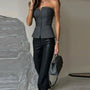 Damen Rundhals-Tanktop aus atmungsaktivem Material – Malia