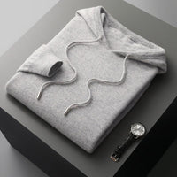 Herren-Hoodie aus Merinowolle – Cassiano Herbstedition