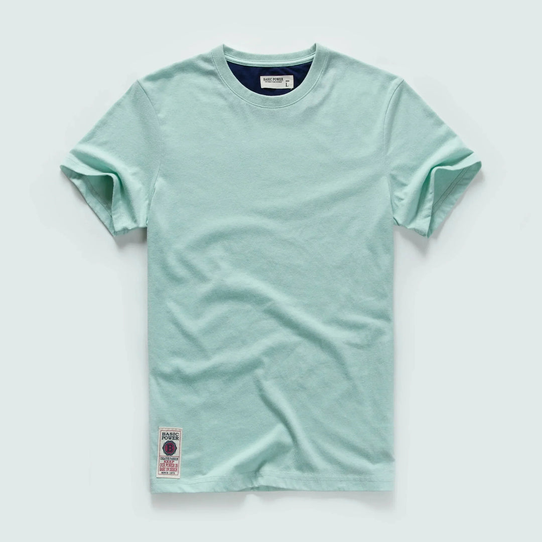 Klassisches Baumwoll-T-Shirt mit zeitlosem Look – Victor