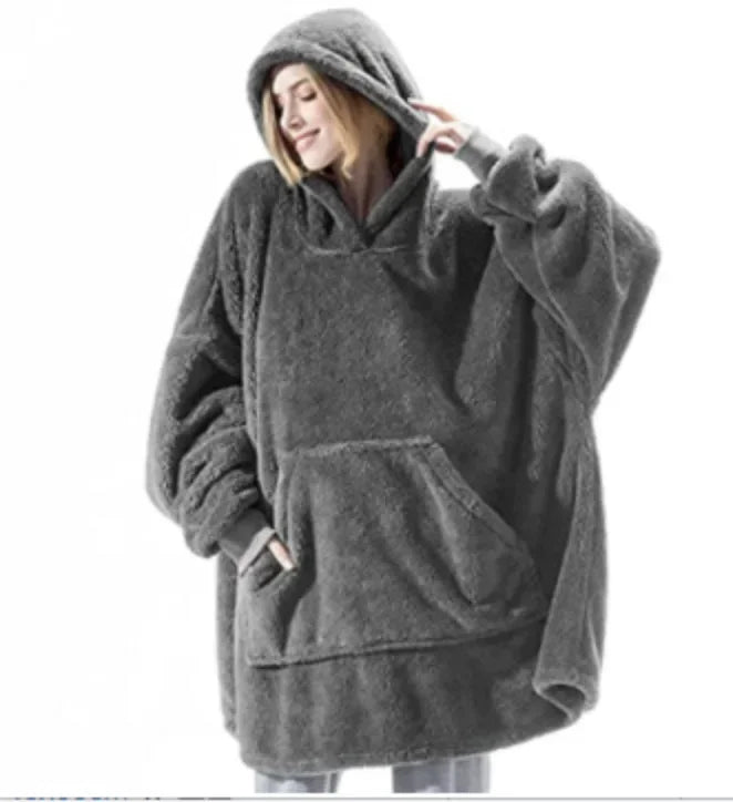 Übergroße Flanell-Dekentrui für Damen & Herren – FleeceHaven