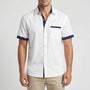 Short-Sleeve Contrast Trim Shirt - Warren