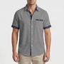 Short-Sleeve Contrast Trim Shirt - Warren