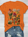 Short-Sleeve Women's T-Shirt With Floral Print - Hazel