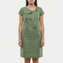 Short Sleeve Bow Detail Shift Dress - Susan