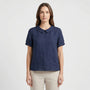 Short Sleeve Collared Women's Top - Maria