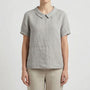 Short Sleeve Collared Women's Top - Maria