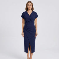 Side-Split Bodycon Midi Dress - Connie