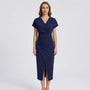 Side-Split Bodycon Midi Dress - Connie