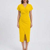 Side-Split Bodycon Midi Dress - Connie
