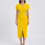 Side-Split Bodycon Midi Dress - Connie