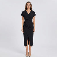 Side-Split Bodycon Midi Dress - Connie