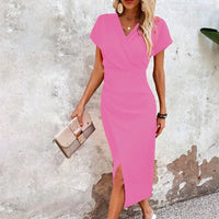 Side-Split Bodycon Midi Dress - Connie