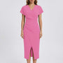 Side-Split Bodycon Midi Dress - Connie