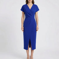 Side-Split Bodycon Midi Dress - Connie