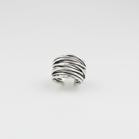 Silberner Schichtenring - LayerRing 