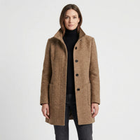 Single-Breasted Mid-Length Overcoat - Daisy
