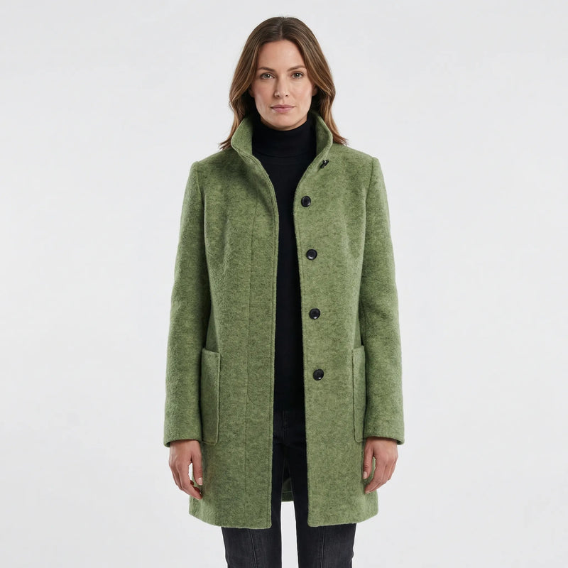 Single-Breasted Mid-Length Overcoat - Daisy