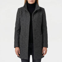 Single-Breasted Mid-Length Overcoat - Daisy