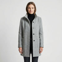 Single-Breasted Mid-Length Overcoat - Daisy
