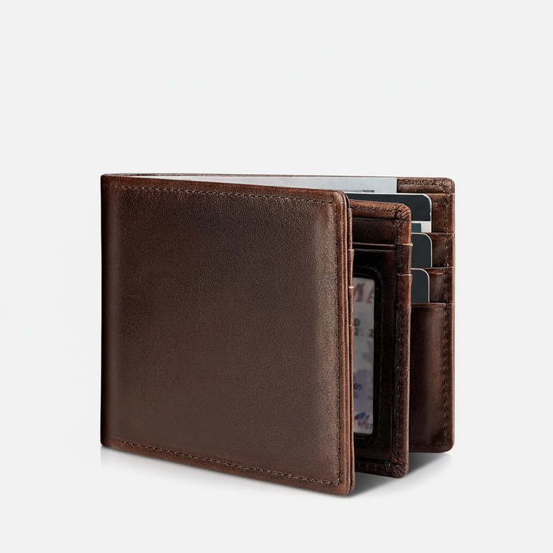 Skórzany Portfel Męski - LuxeWallet 