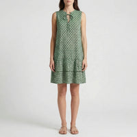 Sleeveless Knee-Length Printed Dress - Ana
