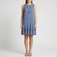 Sleeveless Knee-Length Printed Dress - Ana