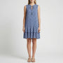 Sleeveless Knee-Length Printed Dress - Ana