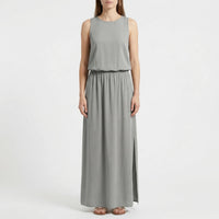 Sleeveless Maxi Dress With Side Split - Vickie