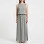 Sleeveless Maxi Dress With Side Split - Vickie