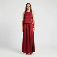 Sleeveless Maxi Dress With Side Split - Vickie