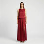 Sleeveless Maxi Dress With Side Split - Vickie