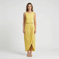 Sleeveless Maxi Dress With Side Split - Vickie