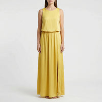 Sleeveless Maxi Dress With Side Split - Vickie