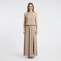 Sleeveless Maxi Dress With Side Split - Vickie
