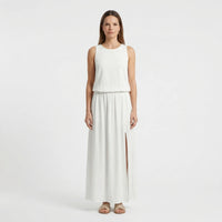 Sleeveless Maxi Dress With Side Split - Vickie