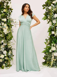 Sleeveless Wrap-Style Maxi Dress - Vickie