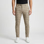Slim Fit Cropped Check Trousers - Cornelius