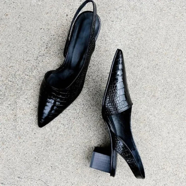 Slingback Pumps Mit Blockabsatz -  Annika