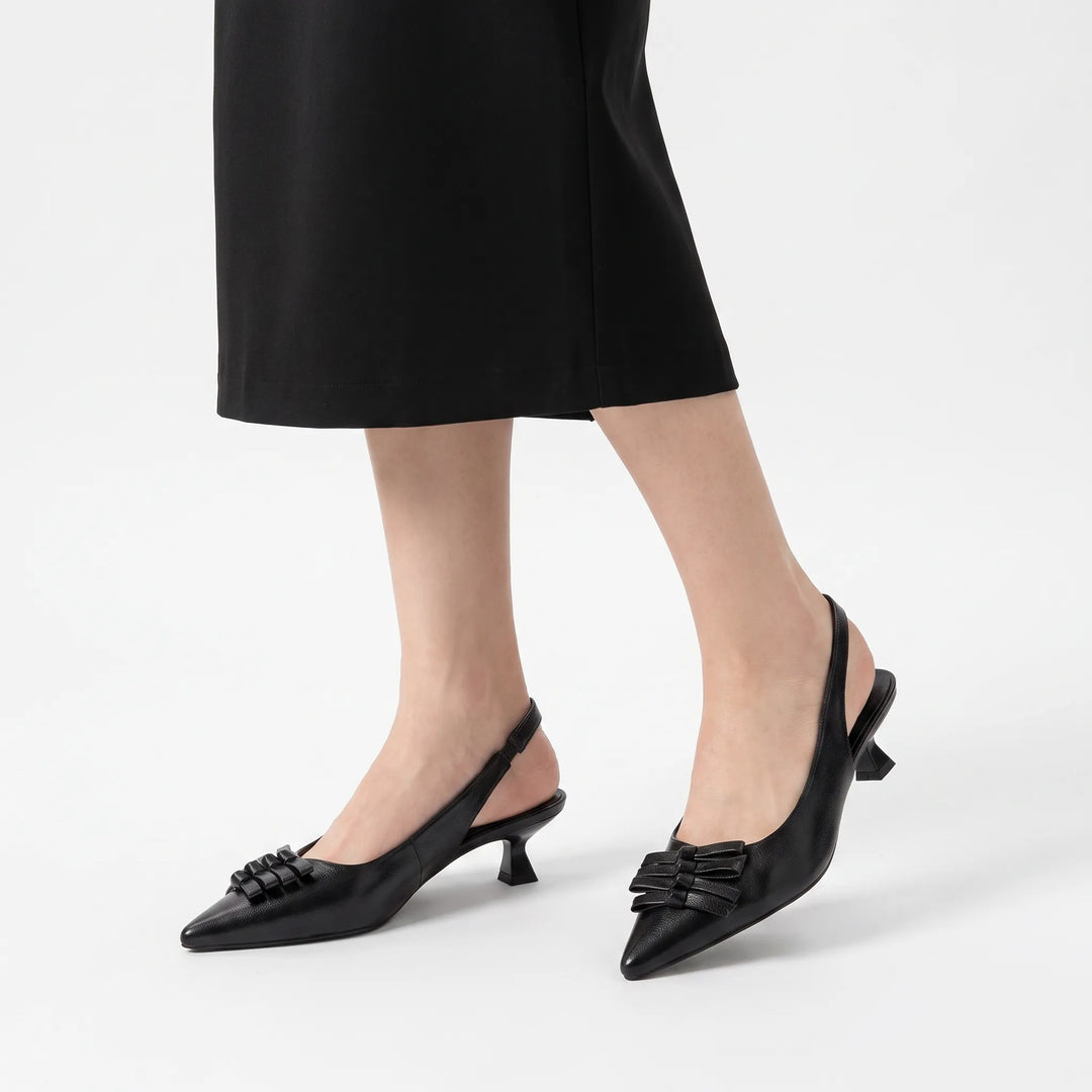 Slingbacks Kitten Heel Mit Spitzer Kappe - Kristina