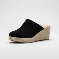 Slip-On Wedge Mule With Round Toe - Mary